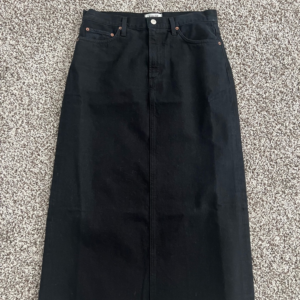 NWT AGOLDE Black Della Skirt
